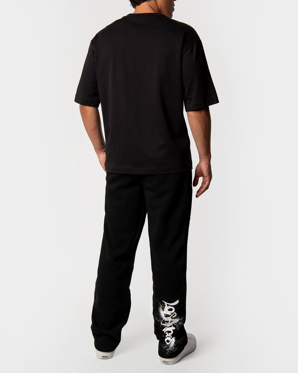 Savage Smiley Fleece Pants back full body view