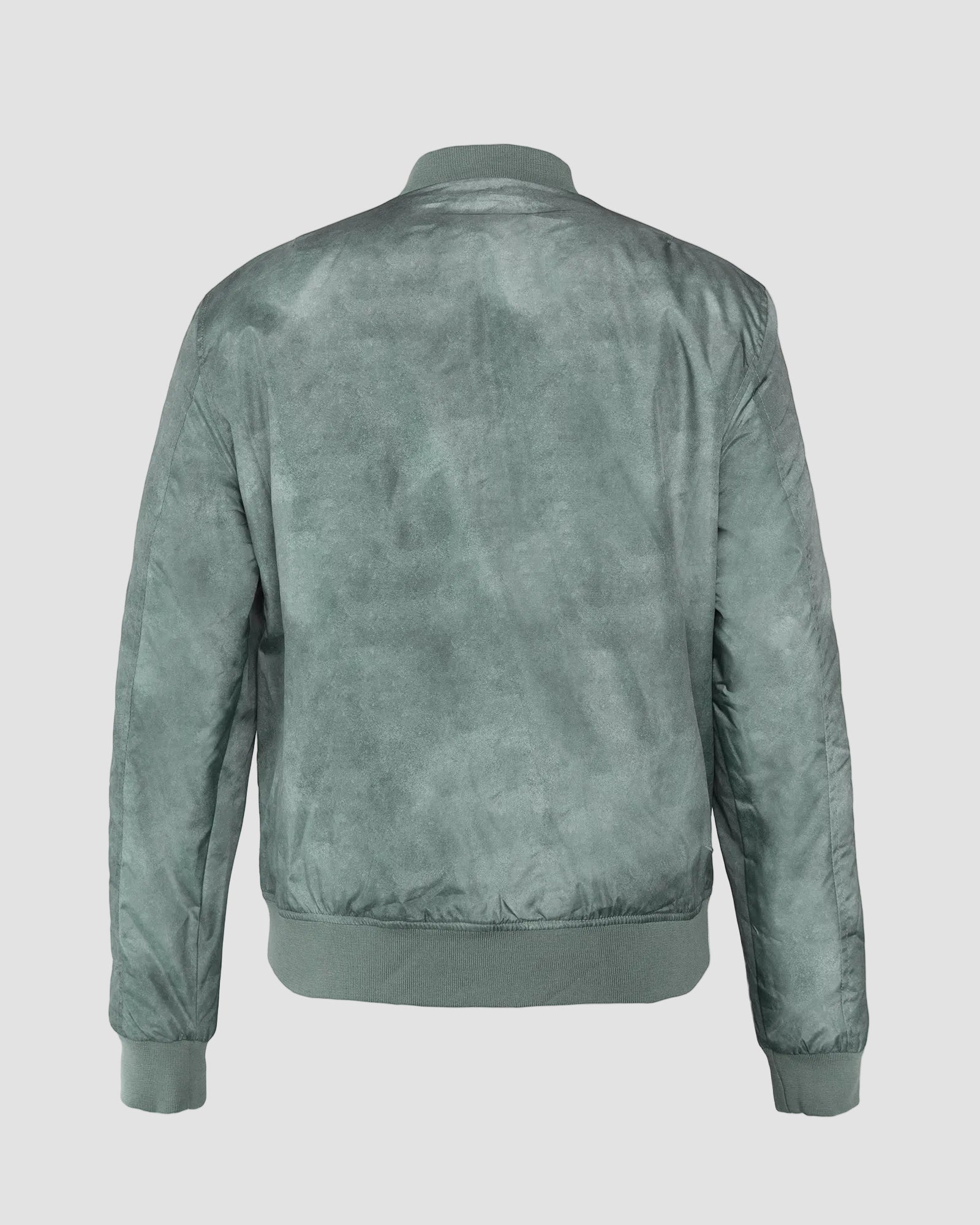 Ring of Fire Jaylen olive bomber jacket back view