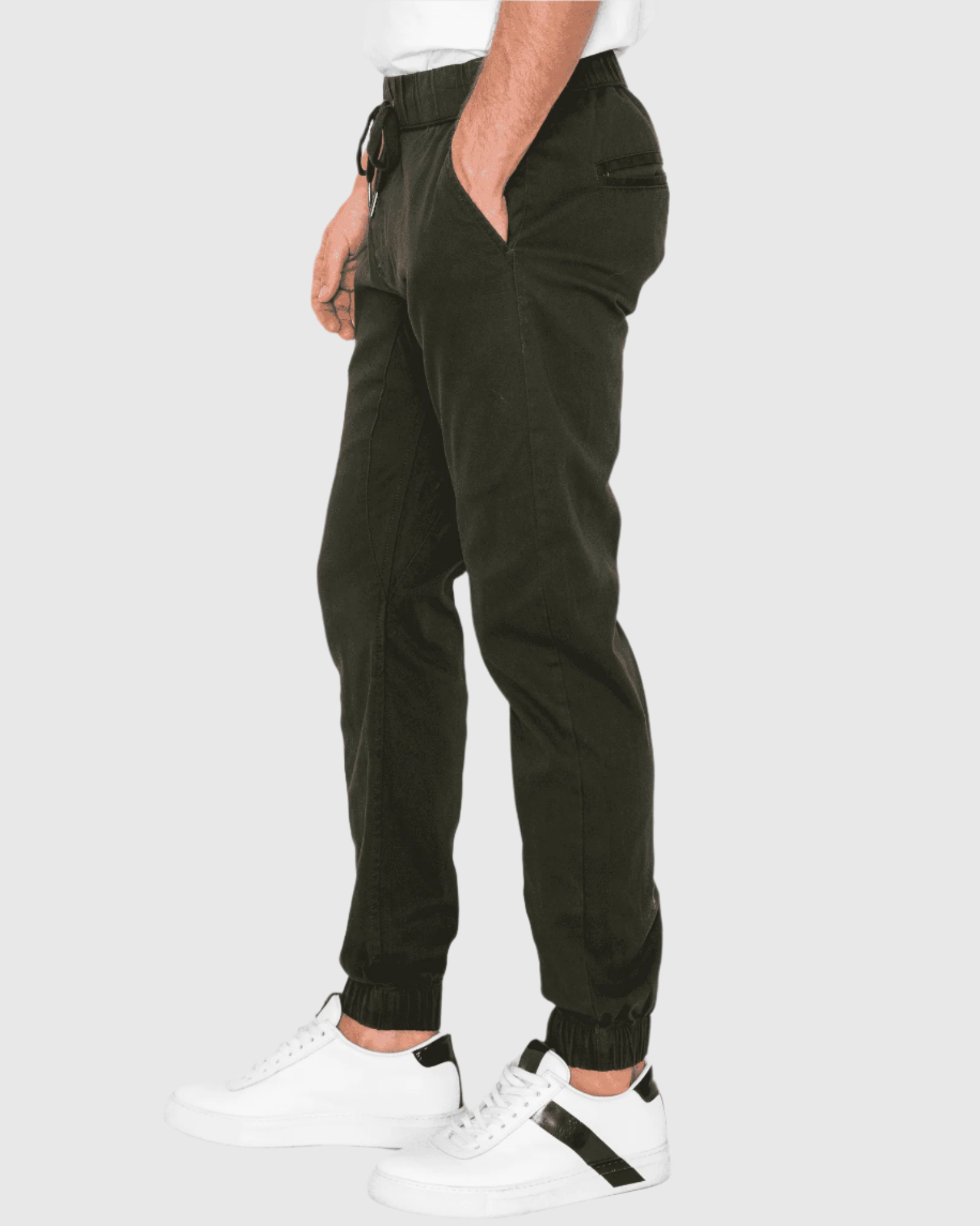 MEN'S CLAYTON TWILL STRETCH JOGGERS side view