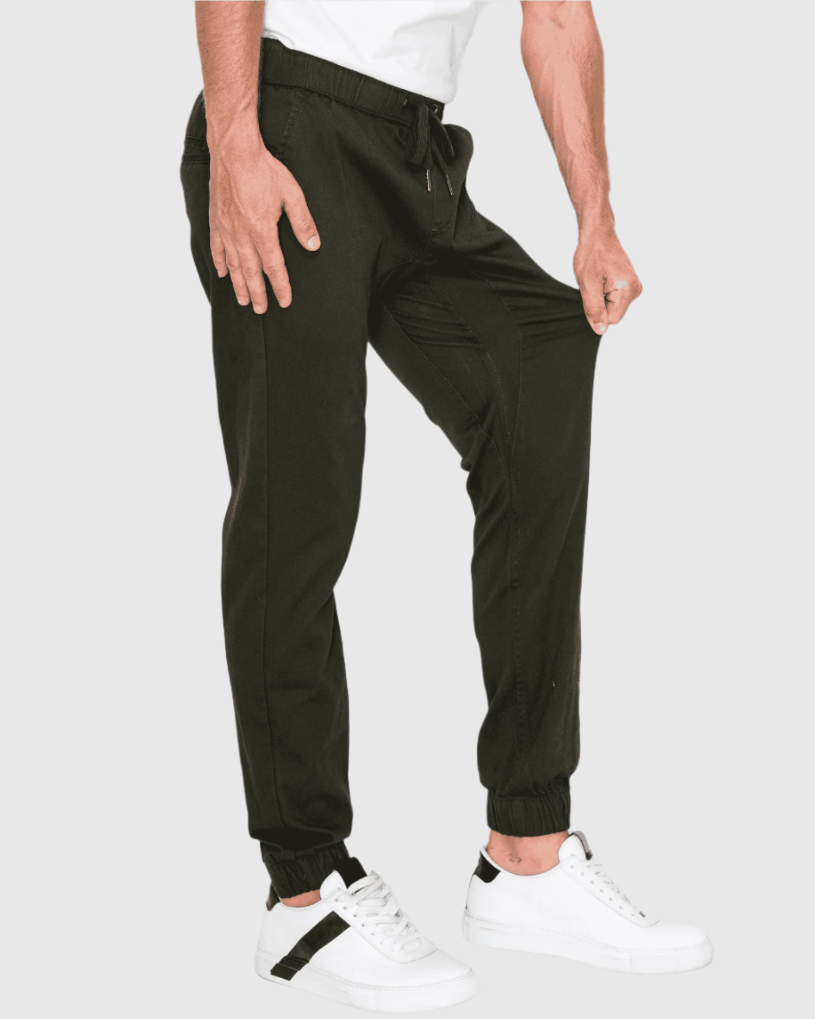 MEN'S CLAYTON TWILL STRETCH JOGGERS detail view