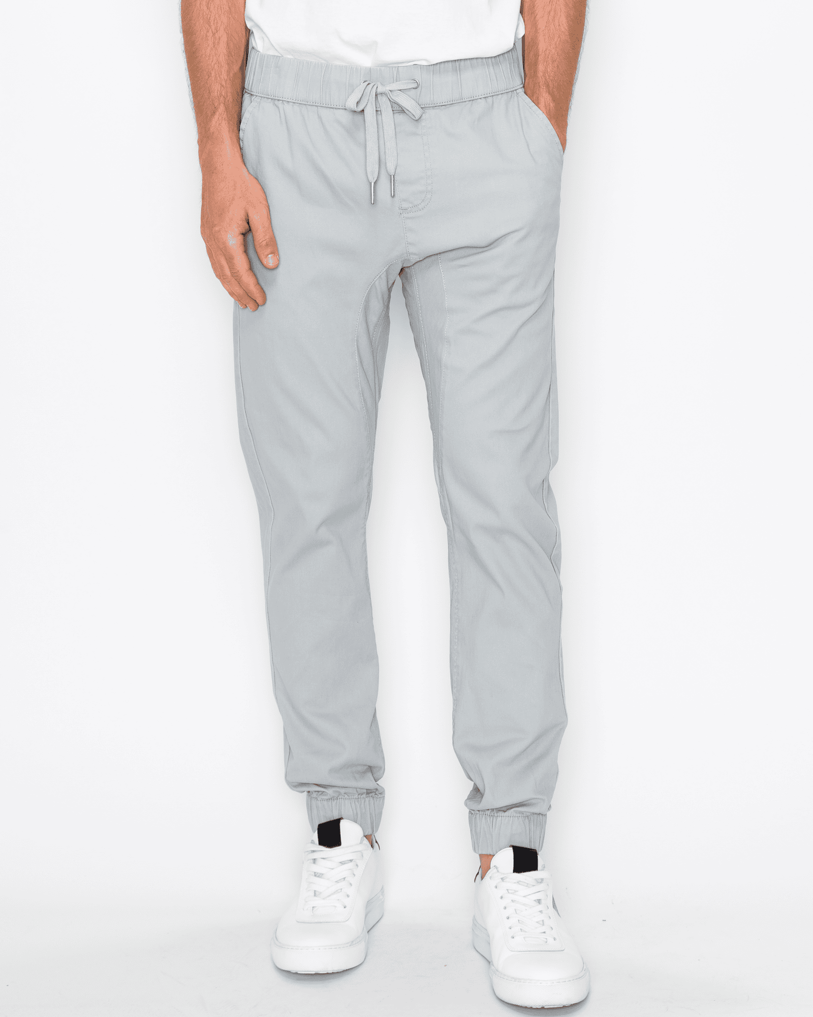 MEN'S CLAYTON TWILL STRETCH JOGGERS front view