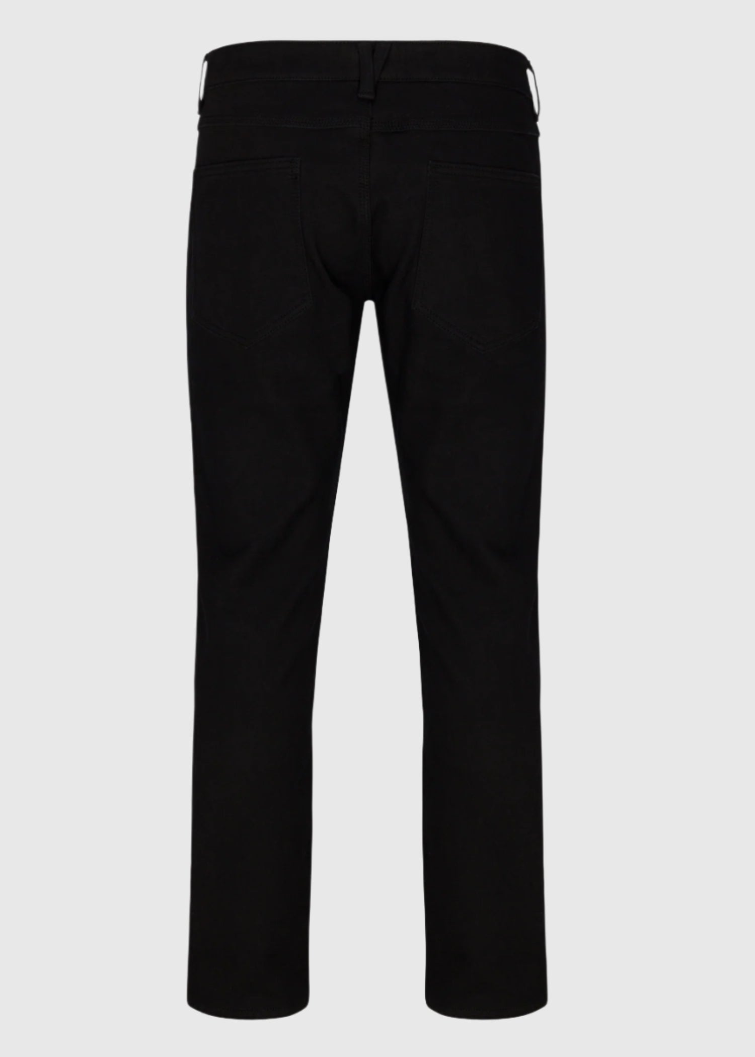 Mens fleece lined scorch neo straight stretch jeans in black paradise back pockets