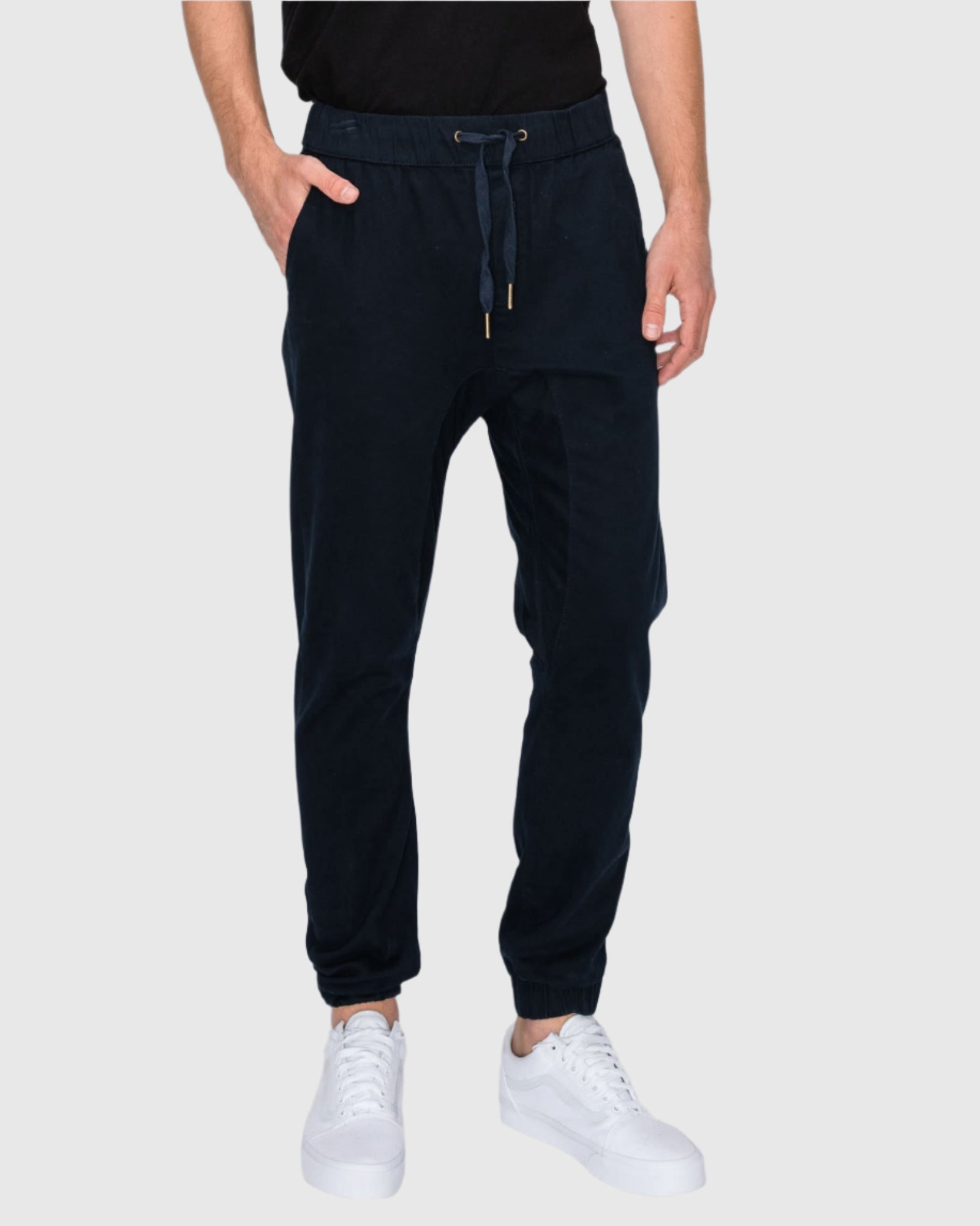 MEN'S CLAYTON TWILL STRETCH JOGGERS front view