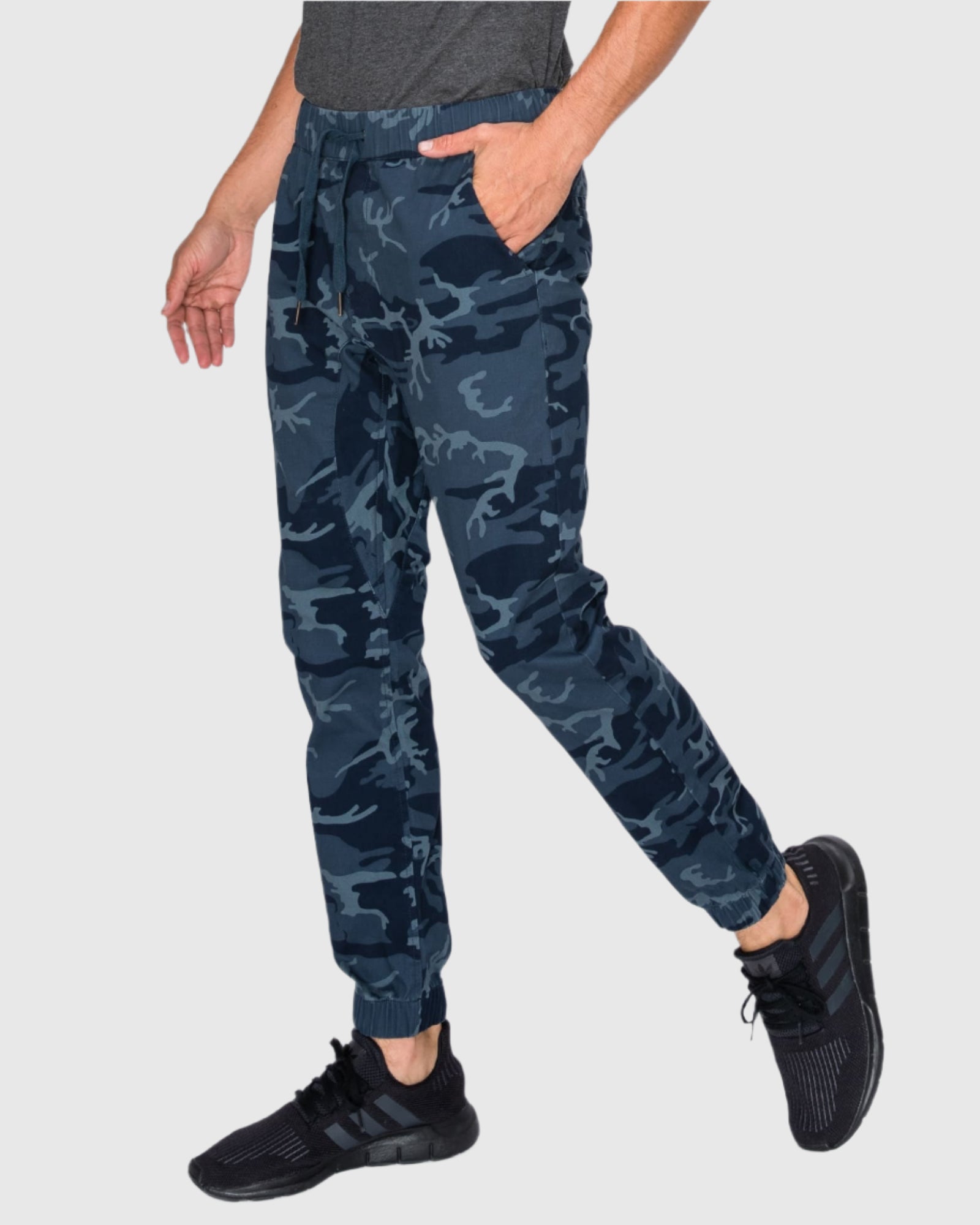 MEN'S CLAYTON TWILL STRETCH JOGGERS front view