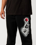 Blessed Prayers Fleece Pants graphic detail view