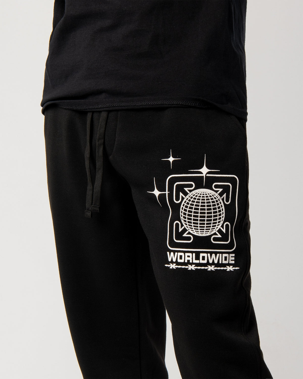 LA Urban Fleece Pants upper graphic detail view