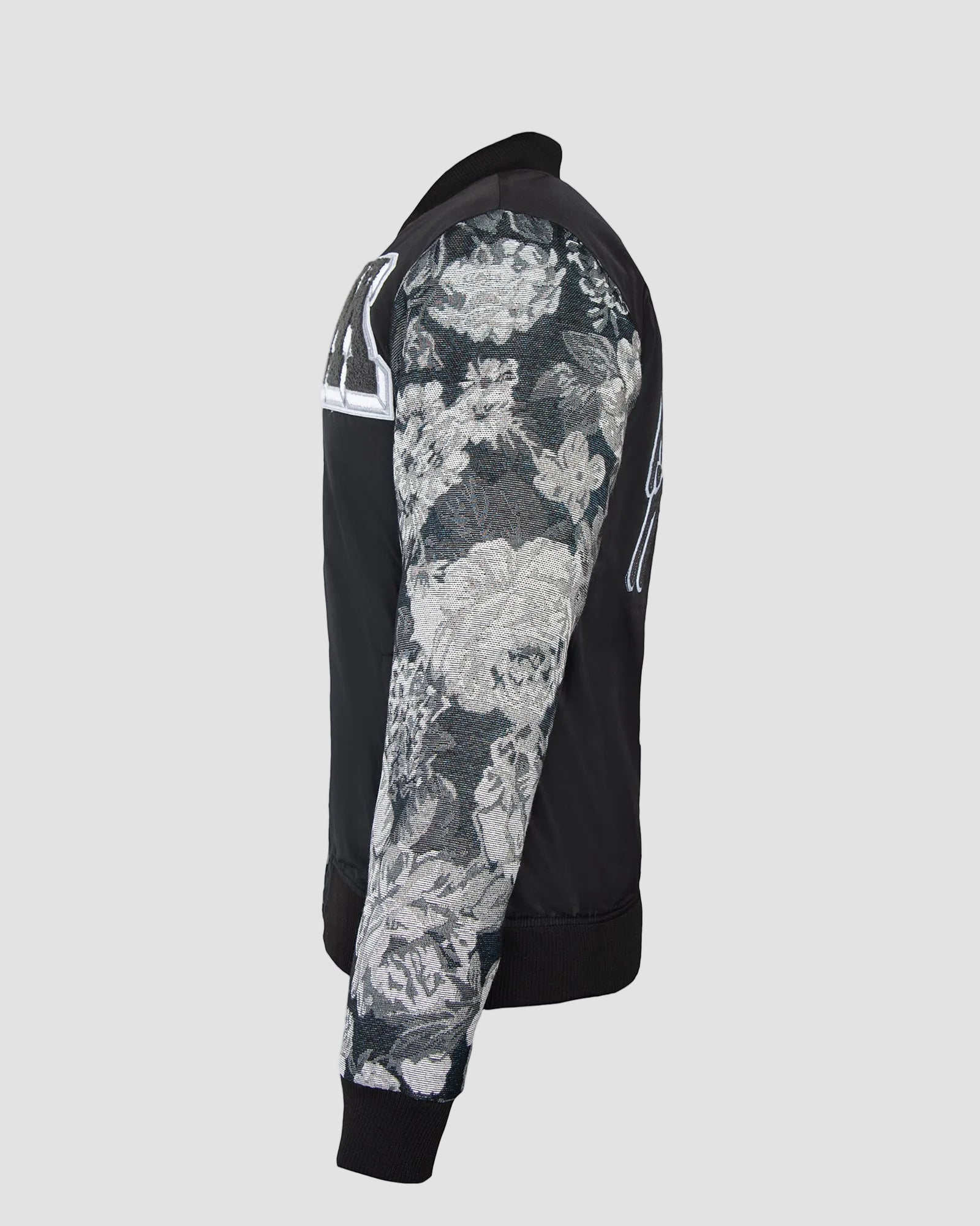 Ring of Fire Gibeon tapestry varsity jacket side view