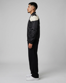 Ring of Fire Lennex Black Satin Bomber Jacket Side View