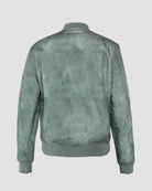 Ring of Fire Jaylen olive bomber jacket back view