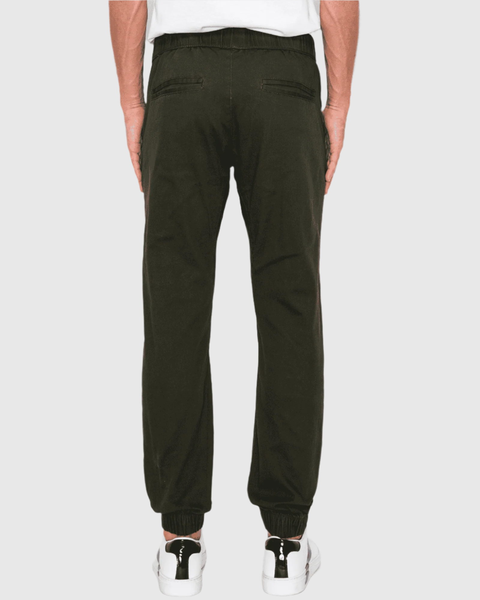 MEN'S CLAYTON TWILL STRETCH JOGGERS back view