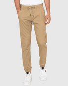 MEN'S CLAYTON TWILL STRETCH JOGGERS front view