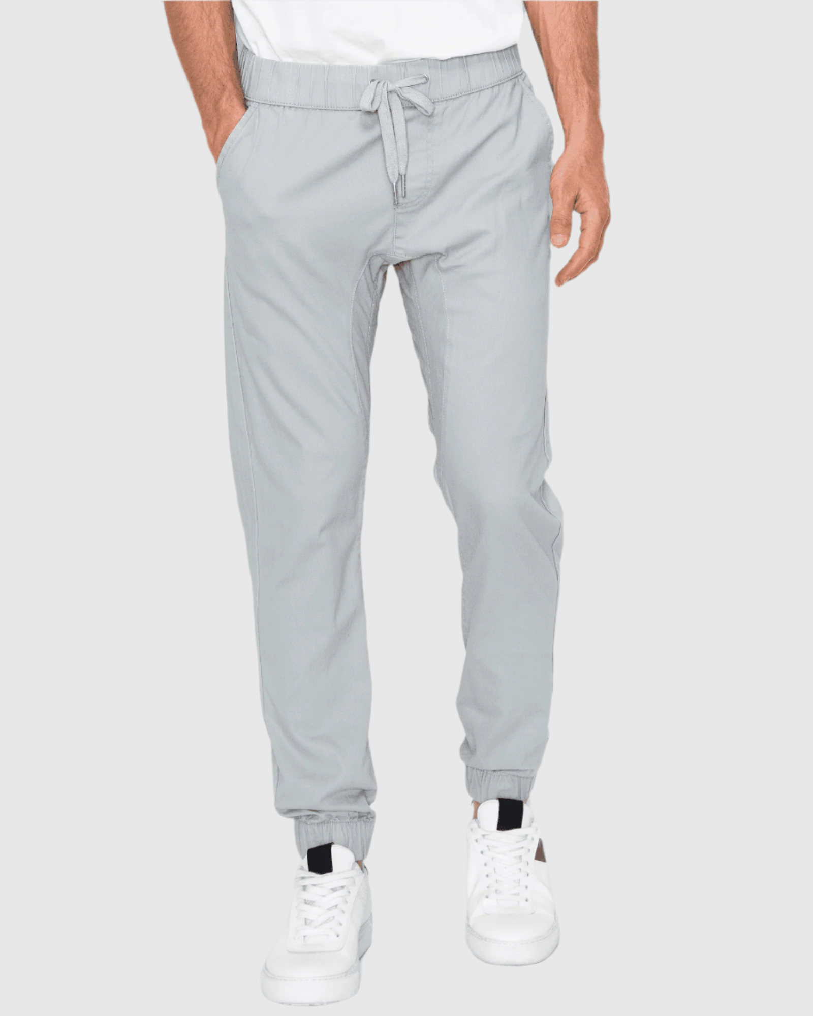 MEN'S CLAYTON TWILL STRETCH JOGGERS front view