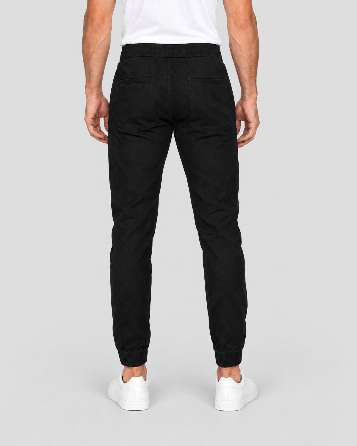 Clayton Stretch Twill Jogger in Black Back View