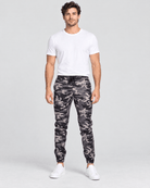 Clayton Stretch Twill Jogger in Camo Grey Front View