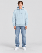 Men's Forget Me Not Heavyweight Pullover Hoodie full front view showing overall fit and silhouette