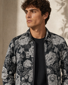 Men’s Malchiah Woven Jacket in Black worn look