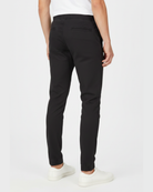 Men's charcoal printed knit joggers RYB1171 back view with tapered fit and rear pockets