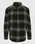 Ring of Fire Woodsy Flannel Shirt Green Mix back view