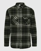 Ring of Fire Woodsy Flannel Shirt Green Mix front view