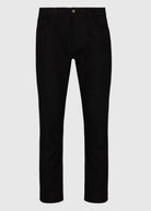 Mens fleece lined scorch neo straight stretch jeans in black paradise