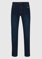Mens fleece lined scorch neo straight stretch jeans in vanish 