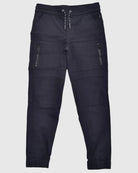 Boys's moto zipper jogger in Black