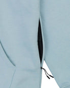 Forget Me Not Heavyweight Pullover Hoodie rib waistband and side seam detail closeup